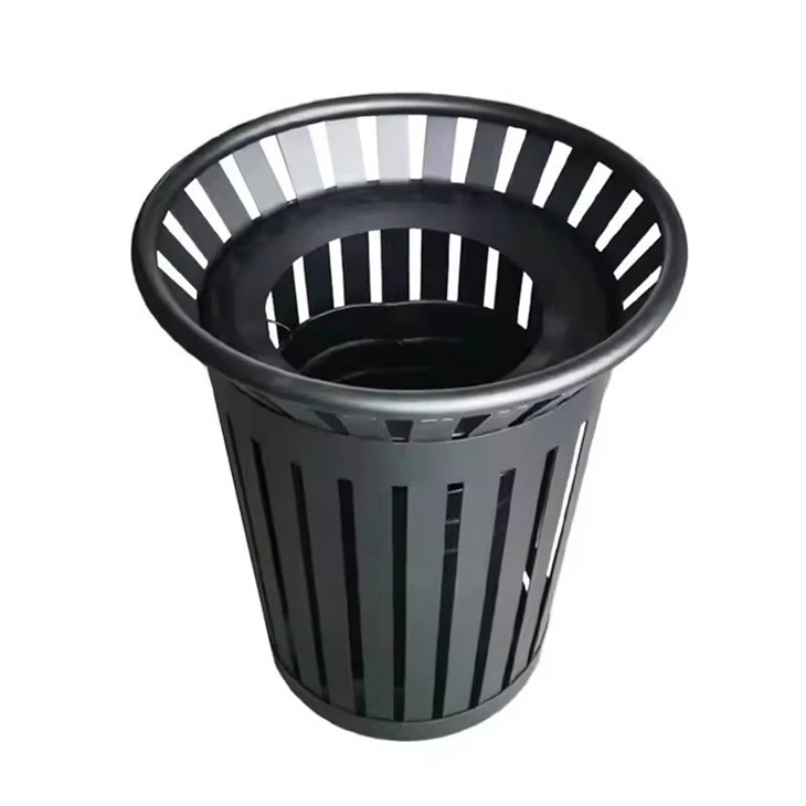 Outdoor Black Steel Trash Cans suppliers